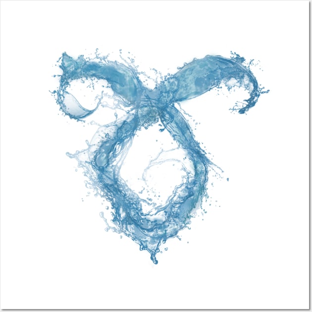 Shadowhunters rune - water effect Wall Art by Vane22april